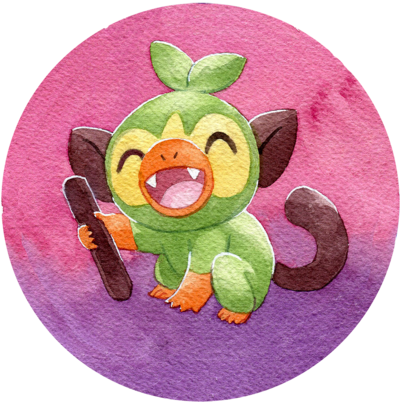 Grookey Button