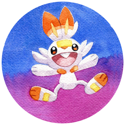Scorbunny button