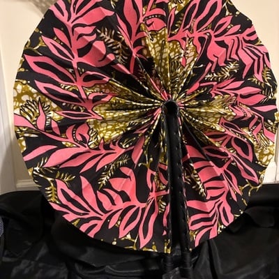 Ankara printed fan xl
