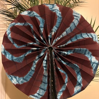 Ankara printed fan xl