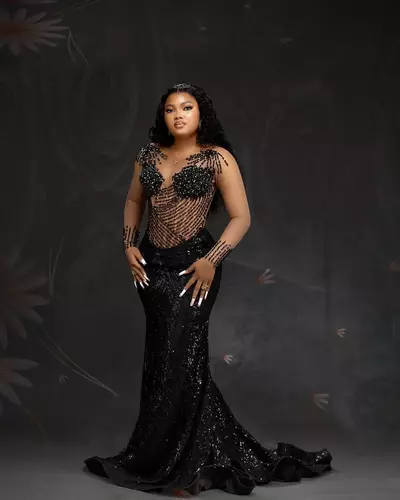 Black Illusion Mermaid Prom Dresses Beaded Rhinestones Full Sleeves Evening Formal Party Second Birthday Engagement Gowns