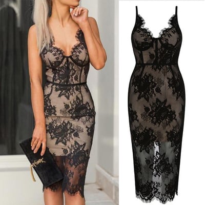 Knee Length Lace Prom Dresses Evening Gown