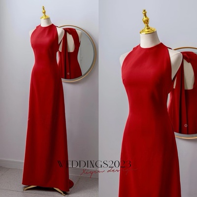 Sexy Elegant New Bodycon Dress Sleeveless Red Long Dresses Women Fashion Cocktail Party Birthday Wedding Guest