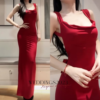 Sexy backless womens dresses elegant sleeveless bodycon wedding evening party long dress female christmas prom dress