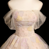 Beautufull Tulle Long A-Line Prom Party Dress - Thumbnail 1