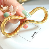 Elegant Stretch Coil Bracelet, Gold and Silver Plated, Flexible Spring Design, Fashion Jewelry for Women - Thumbnail 6