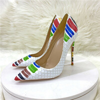 New snakeskin pattern color matching high heels  - Thumbnail 1