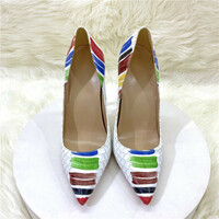 New snakeskin pattern color matching high heels  - Thumbnail 2