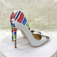 New snakeskin pattern color matching high heels  - Thumbnail 4