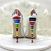 New snakeskin pattern color matching high heels  - Thumbnail 3