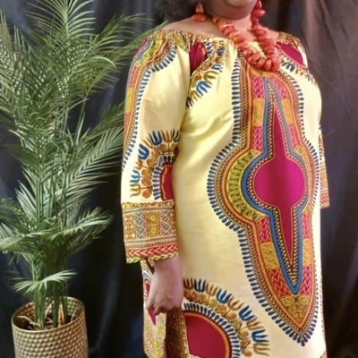 Dashiki dress (plus size)