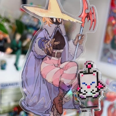 Black mage jax transparent sticker