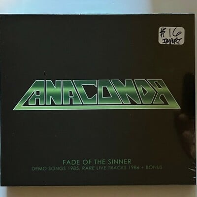 Anaconda - fade of the sinner (new import cd of rare 80s us metal bands demos and live from lost jewels) - Thumbnail 2