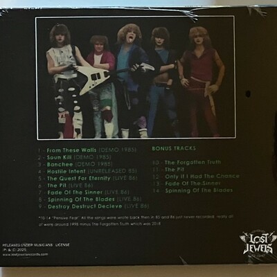 Anaconda - fade of the sinner (new import cd of rare 80s us metal bands demos and live from lost jewels)
