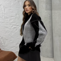 🧣 Balaclava Knitwear Sweater – Black - Thumbnail 1