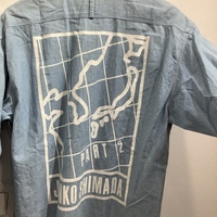 Junko Shimada map print chambray shirt - Thumbnail 3