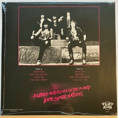 Jarid syn - save your nation: demo 1990 (new sealed import metal lp from lost jewels)