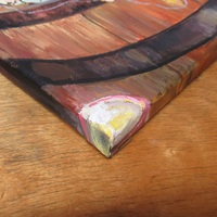 Spooky Season Gourds, Original acrylic painting by N.E.Thompson, Artwork size 10x10 inches - Thumbnail 6