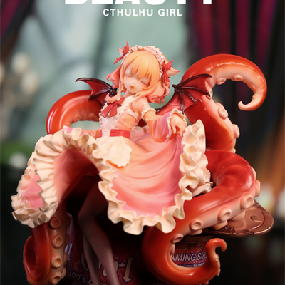 Bishoujo arttoy by weartdoing "sleeping beauty-cthulhu girl-crimson tide"