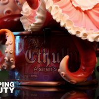 Bishoujo ArTToy by Weartdoing "Sleeping Beauty-Cthulhu Girl-Crimson Tide" - Thumbnail 4