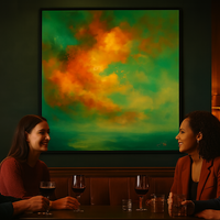 Celestial Rapture Abstract Art Print - Thumbnail 2