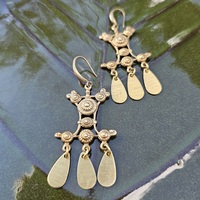 Brass Paddle Earrings  - Thumbnail 6