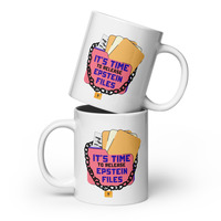 Epstein Files Release Coffee White glossy mug - Thumbnail 1