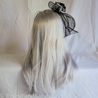 Roses and Spiders Halloween headband, black and silver - Thumbnail 3