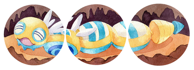 Dudunsparce 3-Part Button Set