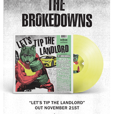 The brokedowns "let's tip the landlord" lp cccp 267-1