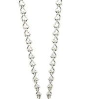 🏈  Double Heart Necklace – Silver & Black/Gold Enamel Pendant for Fans - Thumbnail 1