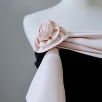 Sexy Black Evening Dresses Trumpet / Mermaid Strapless Sleeveless Backless Floor-Length / Long Evening Party Formal Dresses - Thumbnail 7