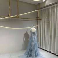 Lovely Sliver Strapless Sweetheart Neck A-line Squein Tulle Beading Evening Dress  - Thumbnail 2