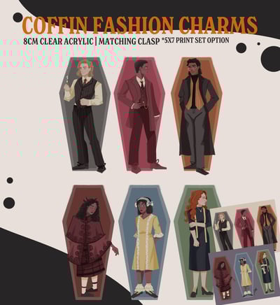 Coffin Fashion Charms