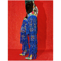  Women Thigh High Boots Stilettos High Heel Pointed Toe Belt Tassel Boots - Thumbnail 3