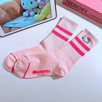 KITTY STRIPED SOCKS - Thumbnail 2