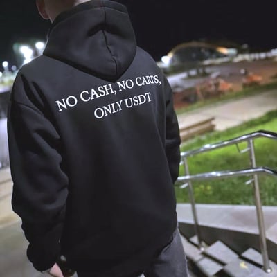 Free shipping-no cash,no cards,only usdt hoodie