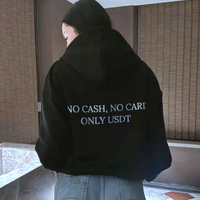 Free Shipping-NO CASH,NO CARDS,ONLY USDT HOODIE - Thumbnail 1