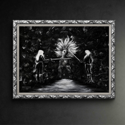 Alicia vs maelle - original painting