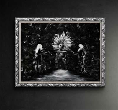 Alicia Vs Maelle - Original Painting 