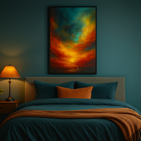 Emberwake Horizon Abstract Art Print - Thumbnail 3