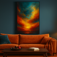 Emberwake Horizon Abstract Art Print - Thumbnail 4