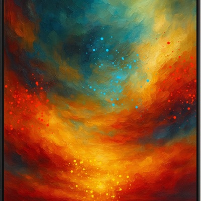 Emberwake horizon abstract art print