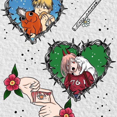 Chainsaw man flash print