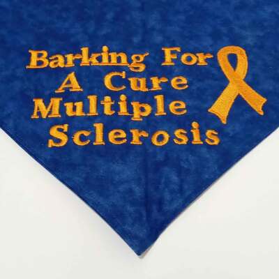 Barking for a cure dog bandana
