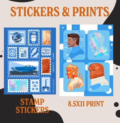 Family Stamp Stickers & Print