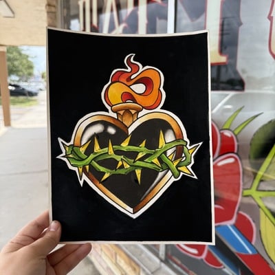 Golden sacred heart original