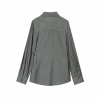 Smart Casual Striped Poplin Shirt - Thumbnail 2