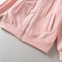 Lazy style plus velvet thickened loose hooded long-sleeved sweatshirt jacket - Thumbnail 3