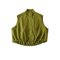 Candy-colored retro work vest jacket versatile loose sleeveless cardigan top - Thumbnail 1